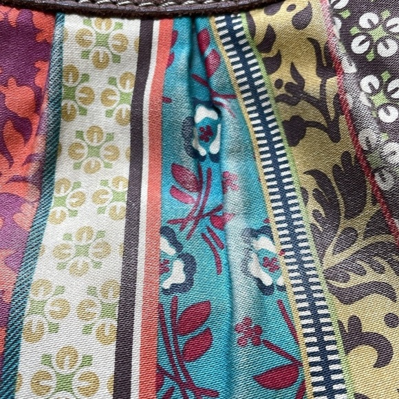 FOSSIL crossbody bag/purse colorful metal hardware some fading/wear See pics - Picture 5 of 12